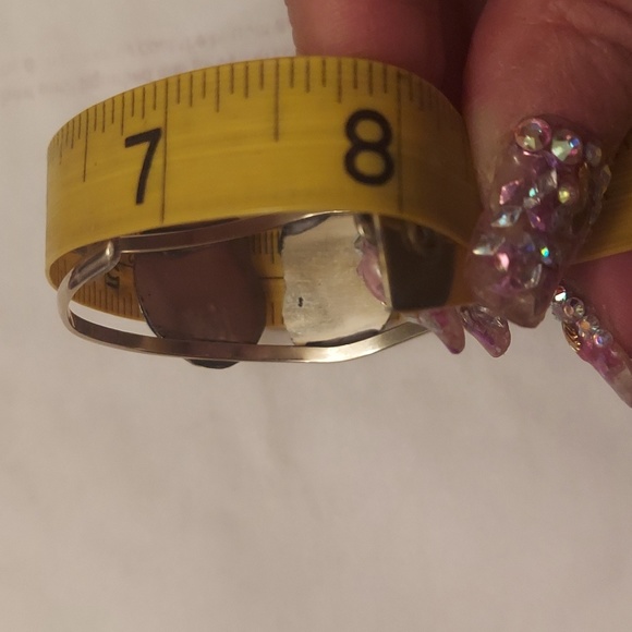 FINAL SALE Sterling silver turqouise cuff bracelet - Picture 8 of 14